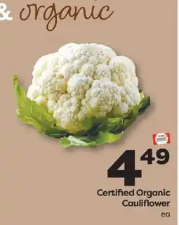 Weis Markets Certified Organic Cauliflower offer