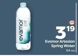 Weis Markets Evamor Artesian Spring Water offer