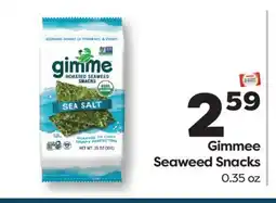 Weis Markets Gimmee Seaweed Snacks offer