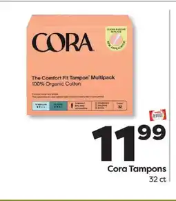 Weis Markets Cora Tampons offer