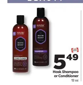 Weis Markets Hask Shampoo or Conditioner offer