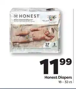 Weis Markets Honest Diapers offer
