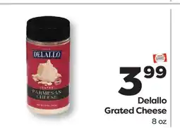 Weis Markets Delallo Grated Cheese offer