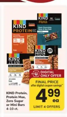 ACME KIND Protein, Protein Max, Zero Sugar or Mini Bars offer