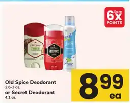 ACME Old Spice Deodorant 2.6-3 oz. or Secret Deodorant 4.1 oz offer