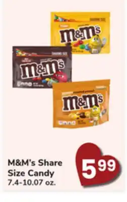 ACME M & M's Share Size Candy offer