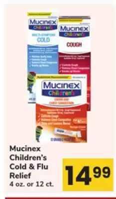ACME Mucinex Children's Cold & Flu Relief offer