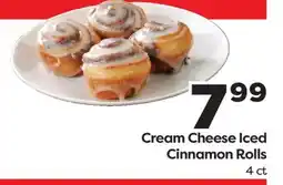 Weis Markets Cream Cheese Iced Cinnamon Rolls offer