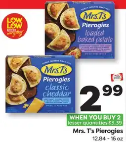 Weis Markets Mrs. T' s Pierogies offer