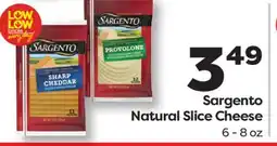 Weis Markets Sargento Natural Slice Cheese offer