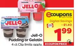 Weis Markets Jell-O Pudding or Gelatin offer