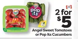 Weis Markets Angel Sweet Tomatoes or Pop Its Cucumbers offer