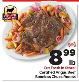 Weis Markets Certified Angus Beef Boneless Chuck Roasts offer