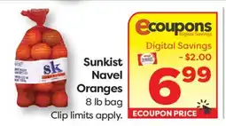 Weis Markets Sunkist Navel Oranges offer