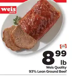 Weis Markets Weis Quality 93% Lean Ground Beef offer
