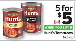 Weis Markets Hunt's Tomatoes offer