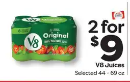 Weis Markets V8 Juices offer