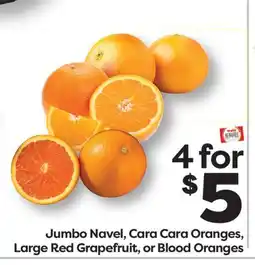 Weis Markets Jumbo Navel, Cara Cara Oranges, Large Red Grapefruit, or Blood Oranges offer
