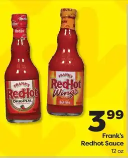 Weis Markets Frank's Redhot Sauce offer