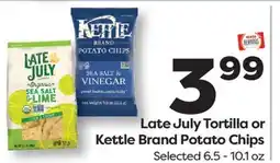 Weis Markets Late July Tortilla or Kettle Brand Potato Chips offer