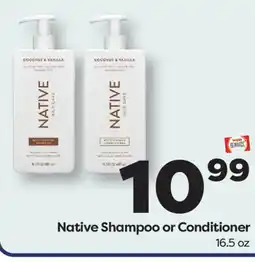 Weis Markets Native Shampoo or Conditioner offer