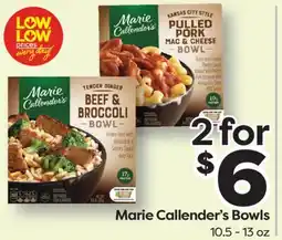 Weis Markets Marie Callender's Bowls offer