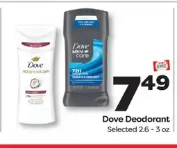 Weis Markets Dove Deodorant offer