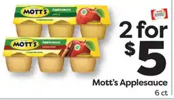 Weis Markets Mott's Applesauce offer