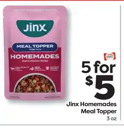 Weis Markets Jinx Homemades Meal Topper offer