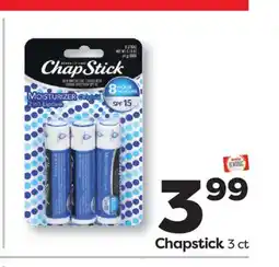 Weis Markets Chapstick offer