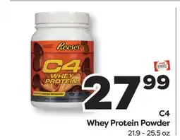 Weis Markets C4 Whey Protein Powder offer