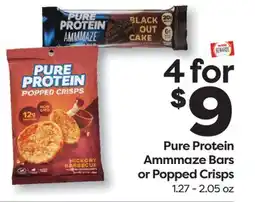 Weis Markets Pure Protein Ammmaze Bars or Popped Crisps offer