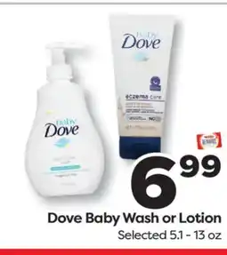 Weis Markets Dove Baby Wash or Lotion offer