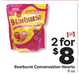 Weis Markets Starburst Conversation Hearts offer
