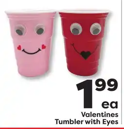 Weis Markets Valentines Tumbler with Eyes offer