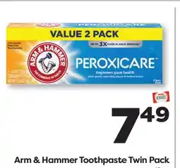 Weis Markets Arm & Hammer Toothpaste Twin Pack offer
