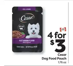 Weis Markets Cesar Dog Food Pouch offer