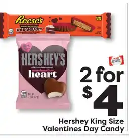 Weis Markets Hershey King Size Valentines Day Candy offer
