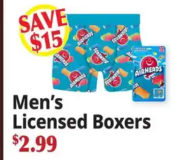 Ocean State Job Lot Men's Licensed Boxers offer