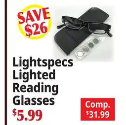 Ocean State Job Lot Lightspecs Lighted Reading Glasses offer