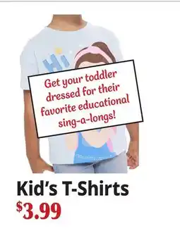 Ocean State Job Lot Kid's T-Shirts offer