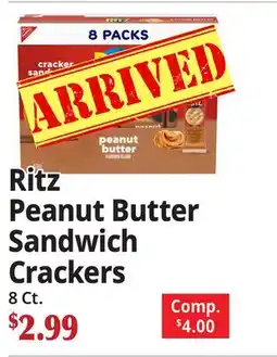 Ocean State Job Lot Ritz Peanut Butter Sandwich Crackers offer