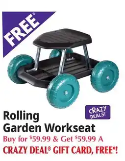 Ocean State Job Lot Rolling Garden Workseat offer