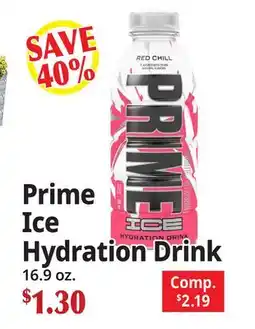 Ocean State Job Lot Prime Ice Hydration Drink offer