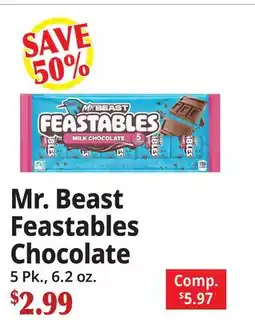 Ocean State Job Lot Mr. Beast Feastables Chocolate offer
