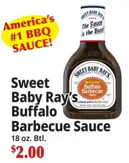 Ocean State Job Lot Sweet Baby Ray's Buffalo Barbecue Sauce offer