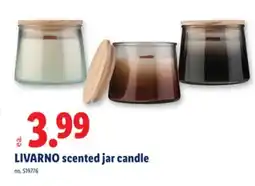 Lidl LIVARNO scented jar candle offer