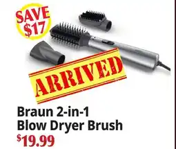 Ocean State Job Lot Braun 2-in-1 Blow Dryer Brush offer