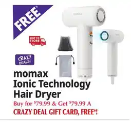 Ocean State Job Lot momax Ionic Technology Hair Dryer offer