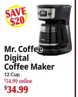Ocean State Job Lot Mr. Coffee Digital Coffee Maker offer